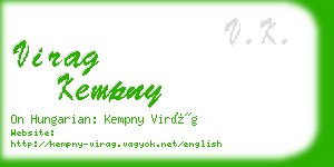 virag kempny business card